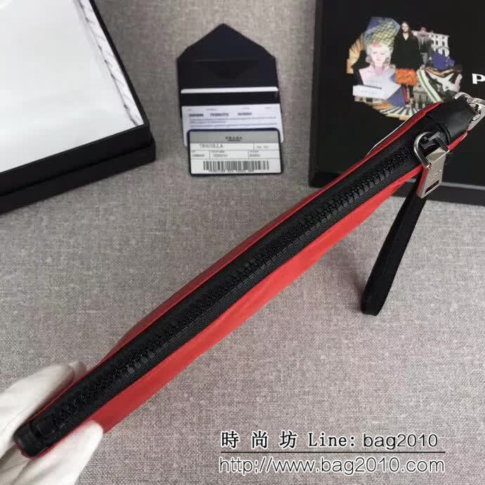 PRADA普拉達 專櫃同步 最新款式 限量版 時尚男士手包 2NH006 DD1159